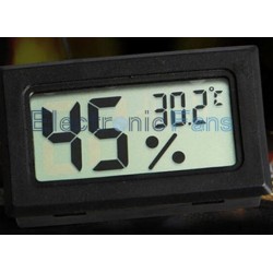 Black LCD Digital Thermometer Hygrometer Module